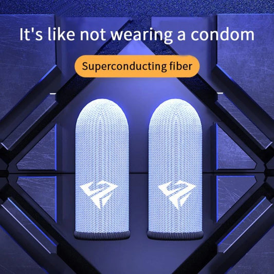 1 pair Gamer Sleeves Sweatproof Gamer Finger Covers Fingertips Sleeve for Mobile Game Controllers